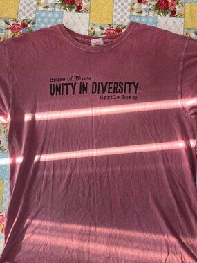 Vtg y2k House of Blues Myrtle Beach Unity in Diversity T-shirt Size XL